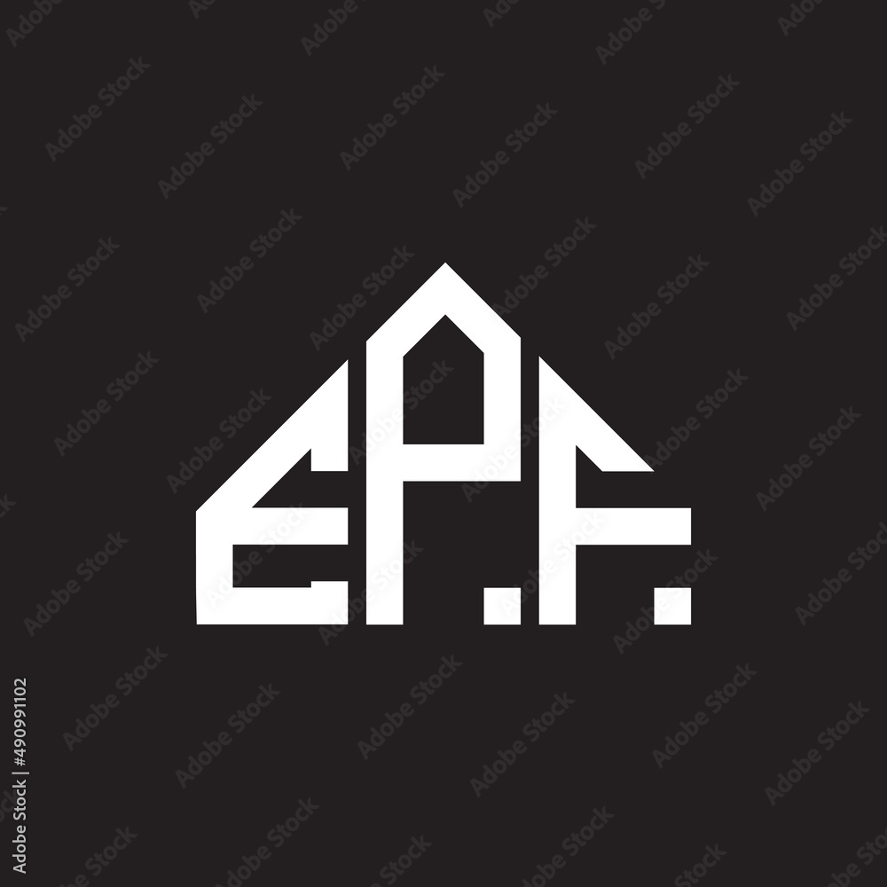 EPF letter logo design on black background. EPF creative initials letter logo concept. EPF letter design. EPF letter logo design on black background. EPF creative initials letter logo concept. EPF letter design.
