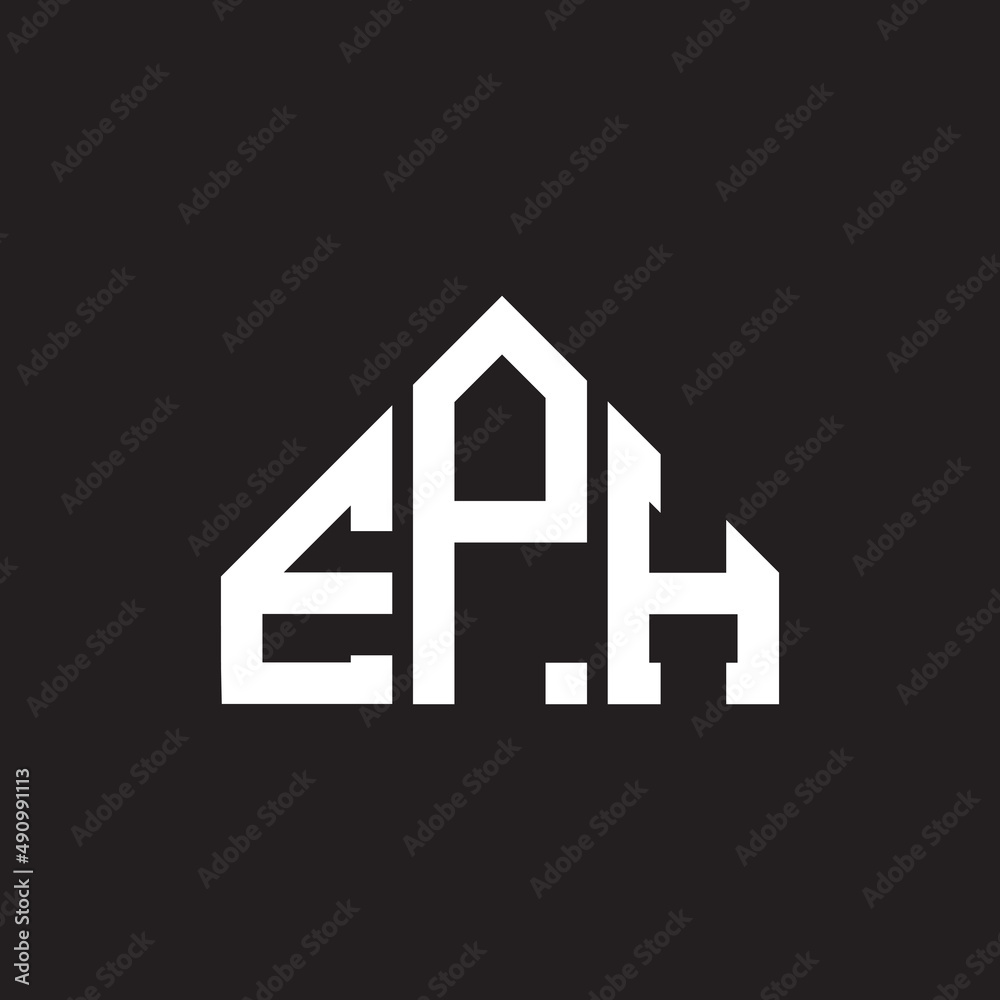 EPH letter logo design on black background. EPH creative initials letter logo concept. EPH letter design. EPH letter logo design on black background. EPH creative initials letter logo concept. EPH letter design.