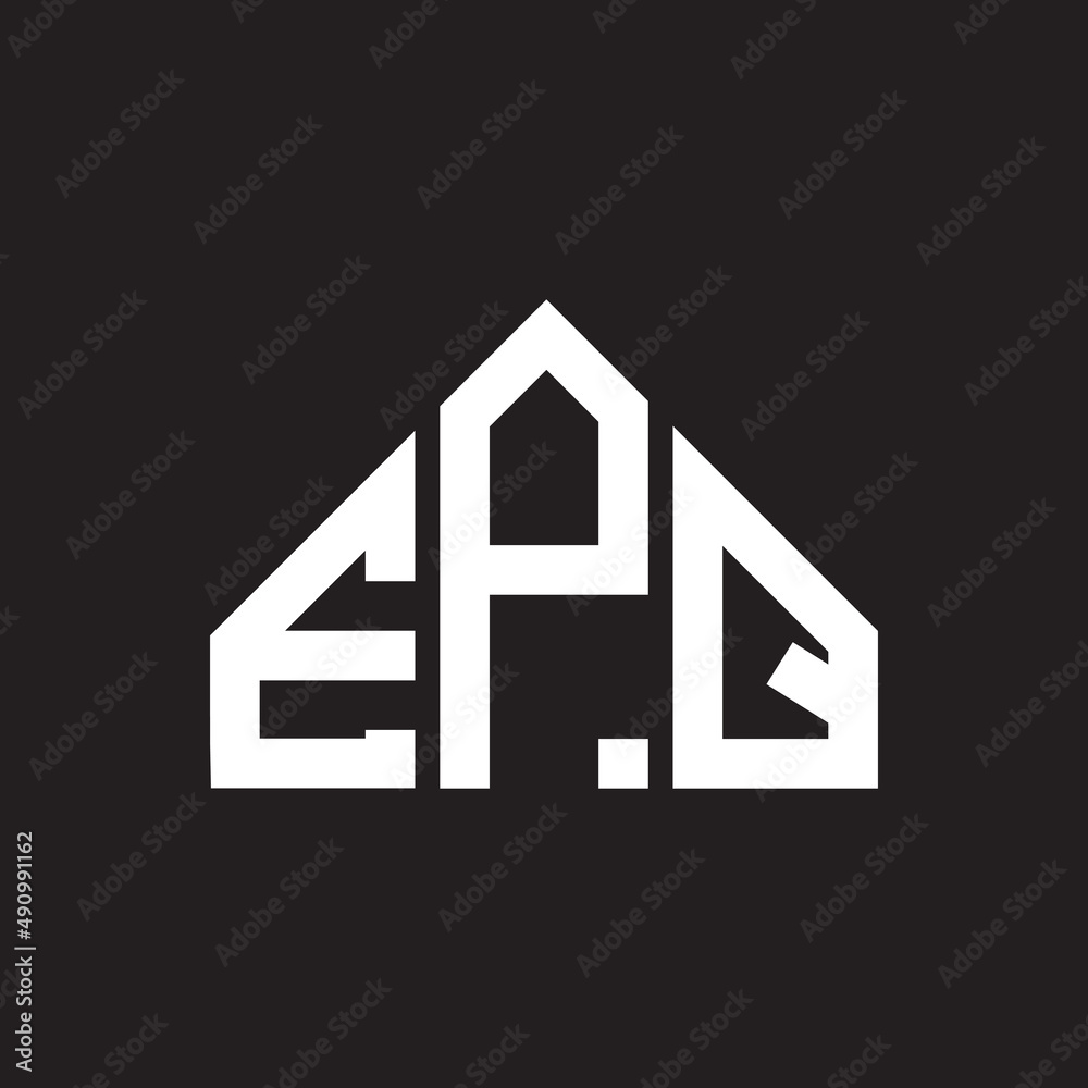 EPQ letter logo design on black background. EPQ creative initials letter logo concept. EPQ letter design. EPQ letter logo design on black background. EPQ creative initials letter logo concept. EPQ letter design.