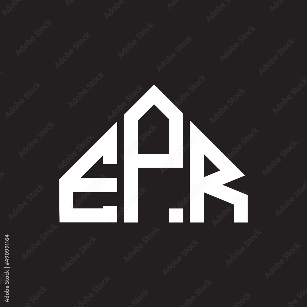 EPR letter logo design on black background. EPR creative initials letter logo concept. EPR letter design. EPR letter logo design on black background. EPR creative initials letter logo concept. EPR letter design.