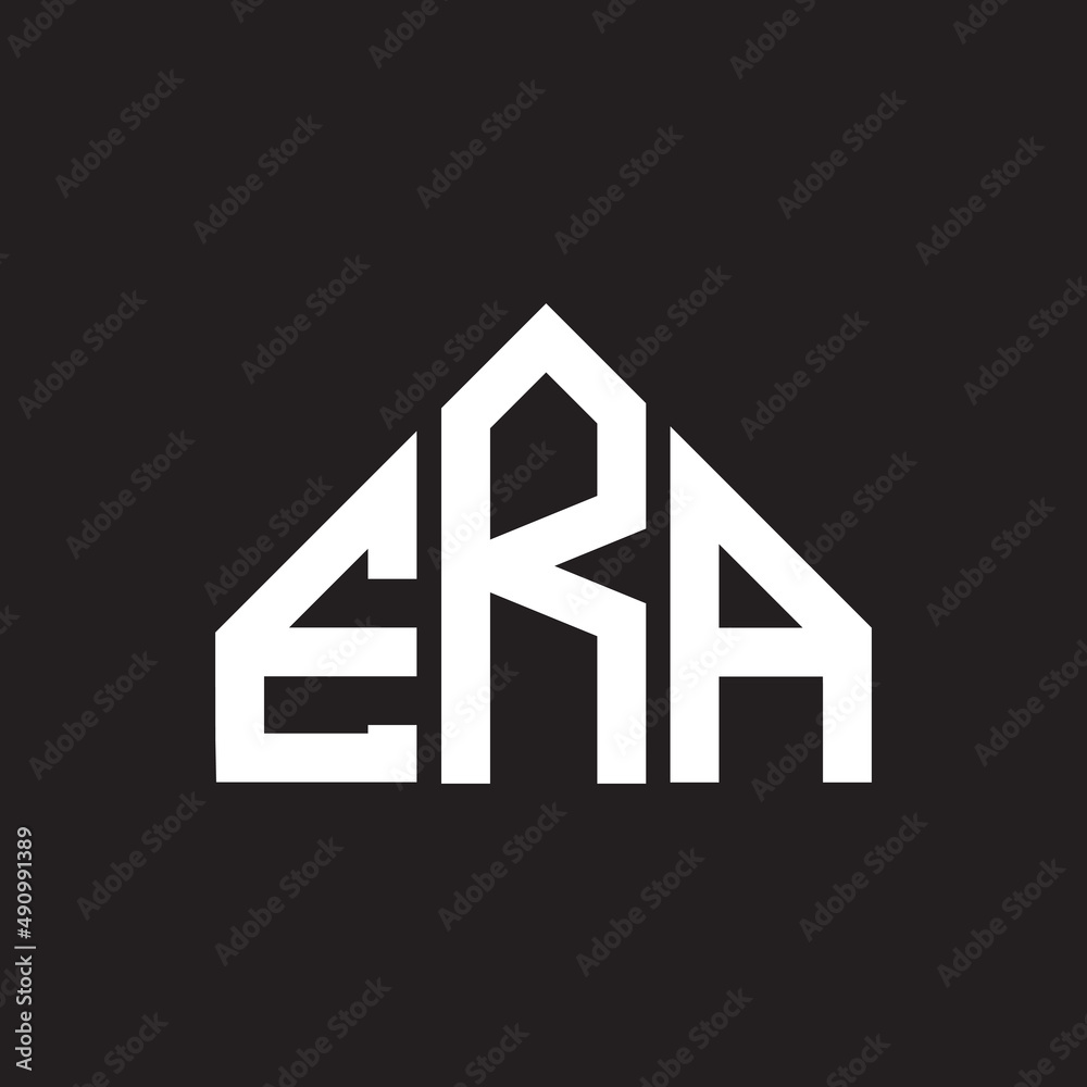 ERA letter logo design on black background. ERA creative initials letter logo concept. ERA letter design. ERA letter logo design on black background. ERA creative initials letter logo concept. ERA letter design.