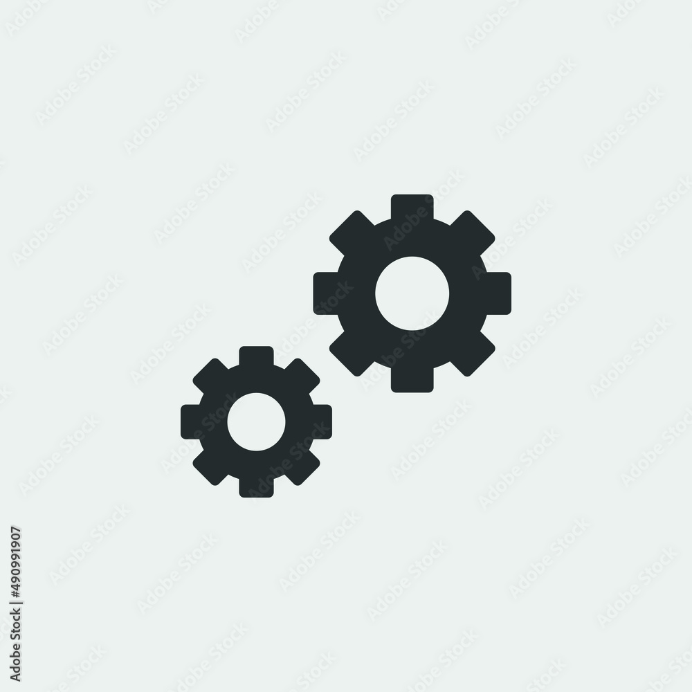 gear setting icon vector illustration and symbol for website and graphic design gear setting icon vector illustration and symbol for website and graphic design