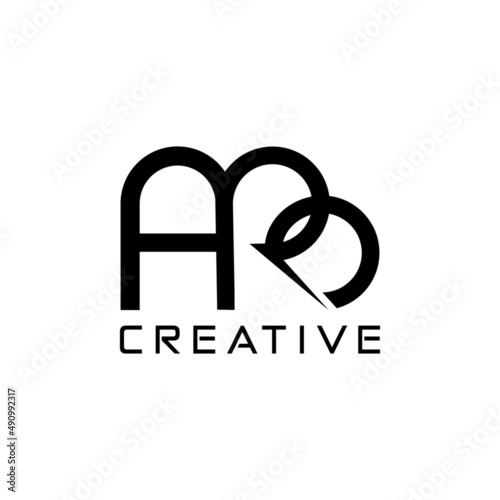 Three letter ARB or APB modern dynamic abstract outstanding for professional business Initial Logo Design vector	