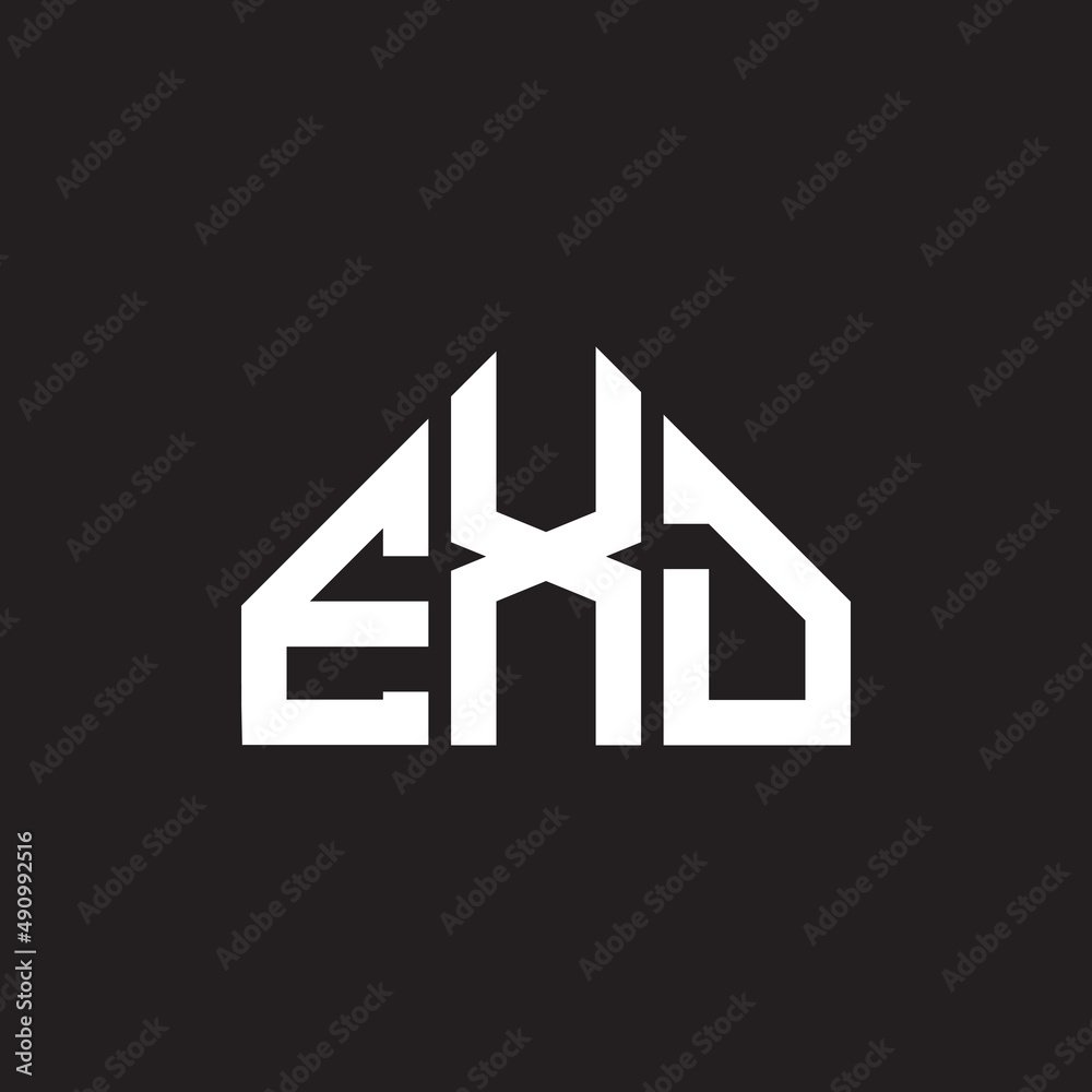 EXD letter logo design on black background. EXD creative initials letter logo concept. EXD letter design. EXD letter logo design on black background. EXD creative initials letter logo concept. EXD letter design.