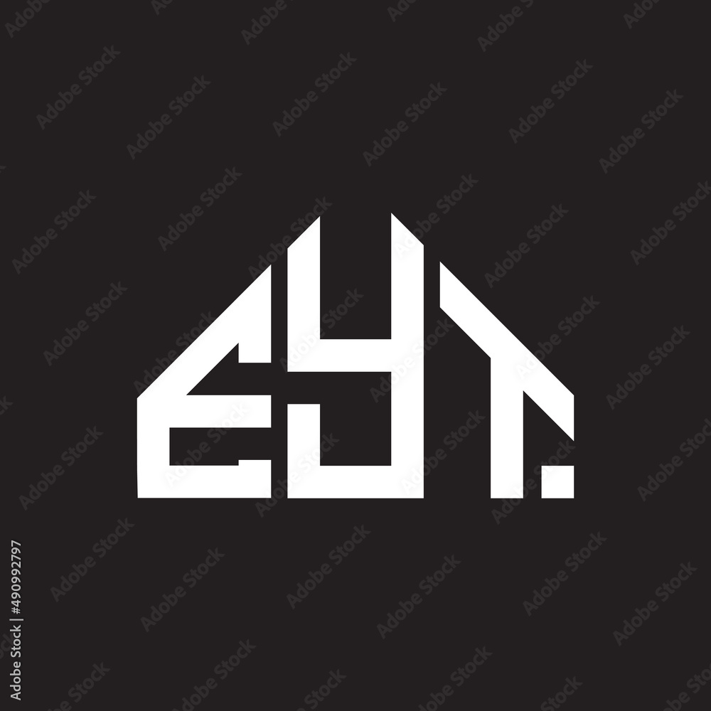 EYT letter logo design on black background. EYT creative initials letter logo concept. EYT letter design. EYT letter logo design on black background. EYT creative initials letter logo concept. EYT letter design.