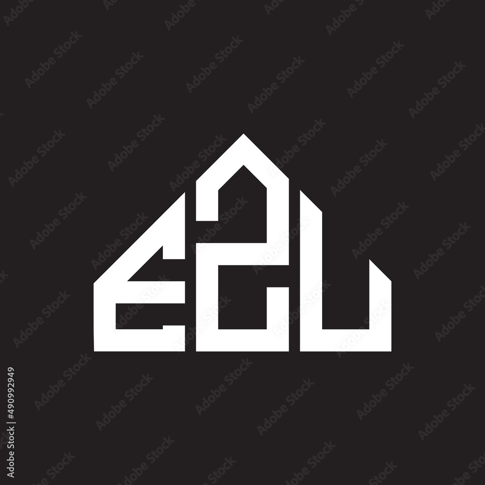 EZU letter logo design on black background. EZU creative initials letter logo concept. EZU letter design. EZU letter logo design on black background. EZU creative initials letter logo concept. EZU letter design.