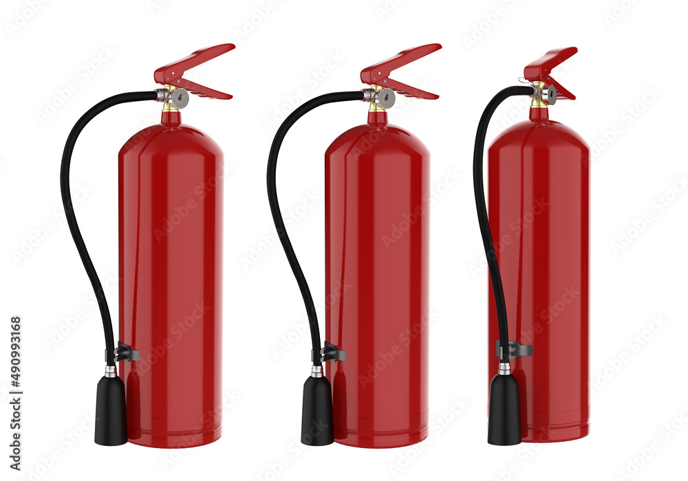 Fototapeta premium Group of fire extinguishers