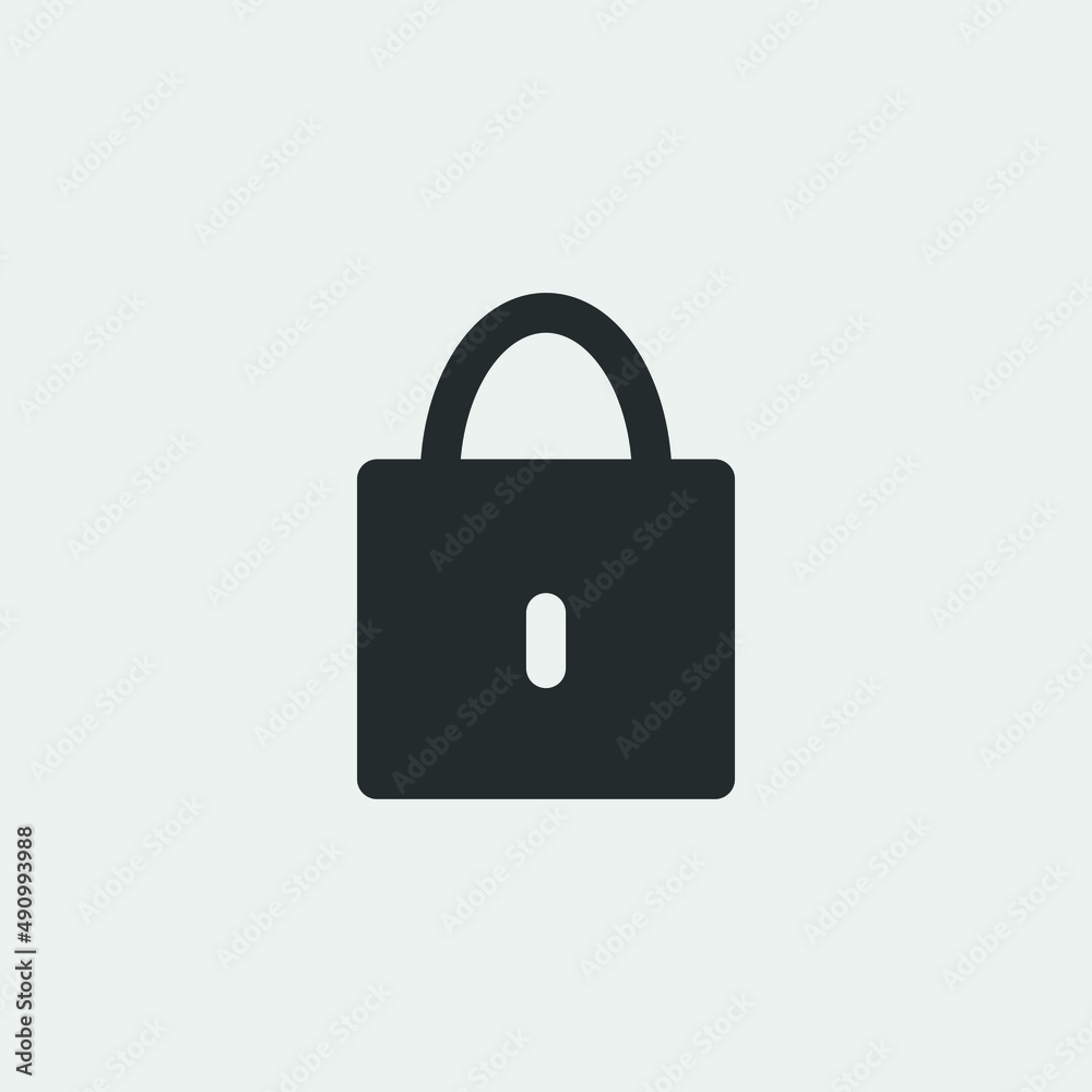 lock pad icon vector illustration and symbol for website and graphic design