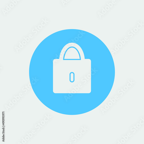 lock pad icon vector illustration and symbol for website and graphic design