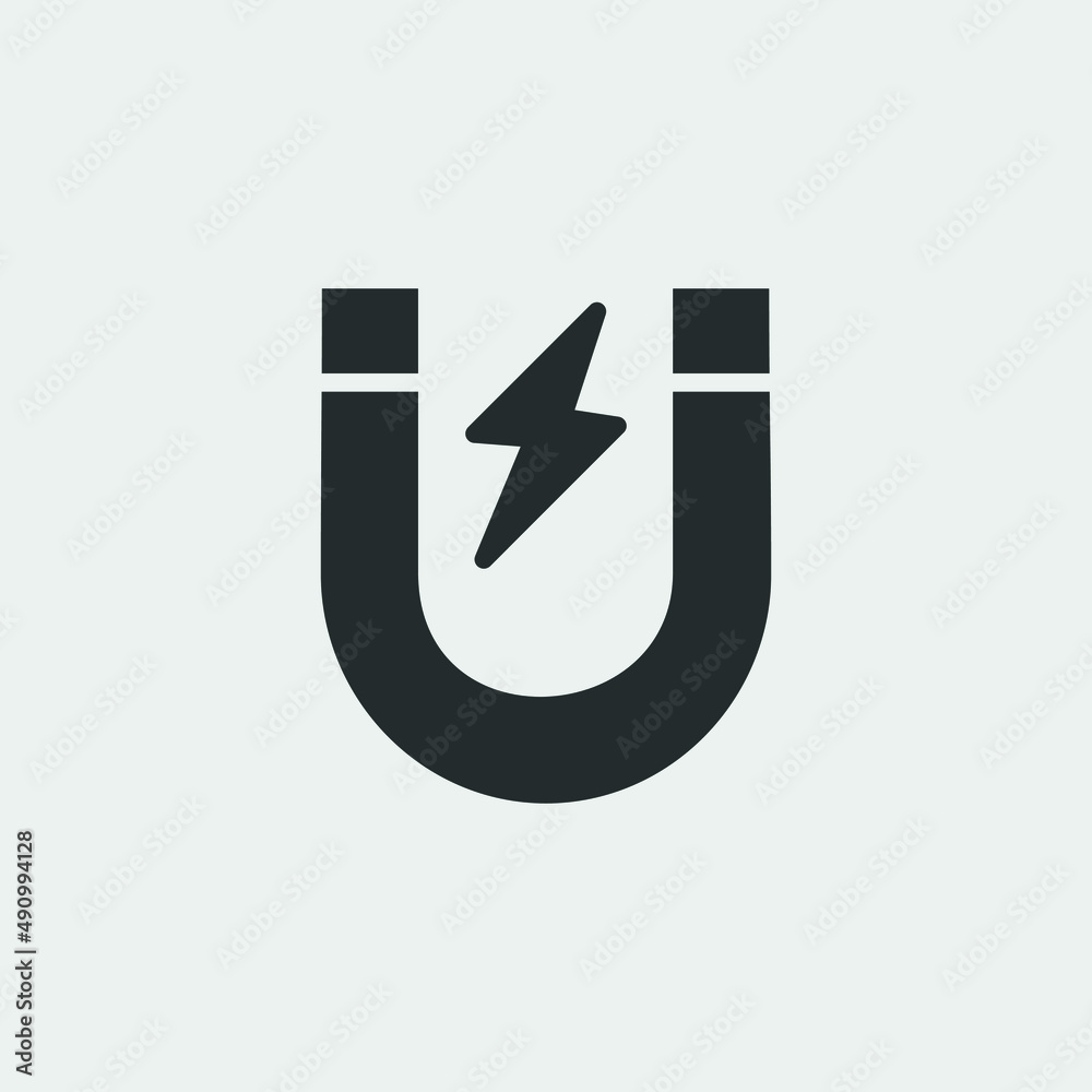 magnet icon vector illustration and symbol for website and graphic ...