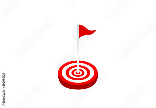 Target board with flag