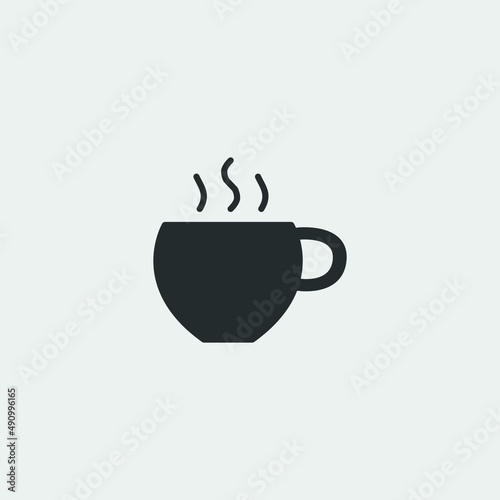 tea cup icon vector illustration and symbol for website and graphic design