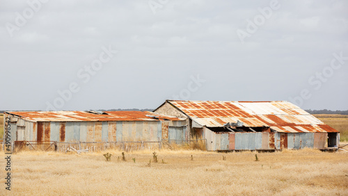 A shed ruins located outside of Kingston South Australia on February 18th 2022 © Darryl