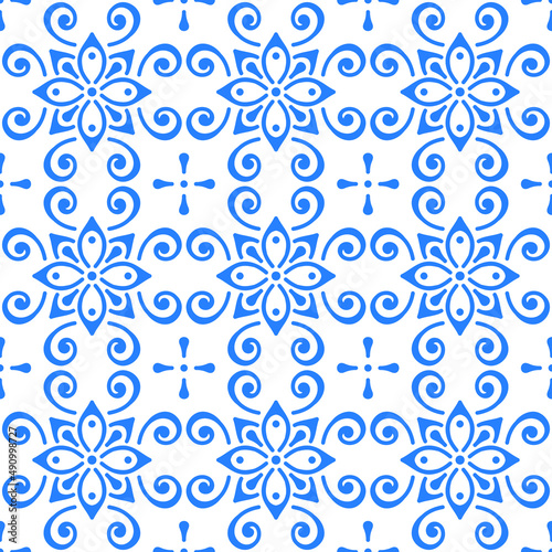 seamless pattern with snowflakes