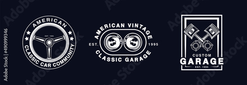 Classic Garage badge vector design