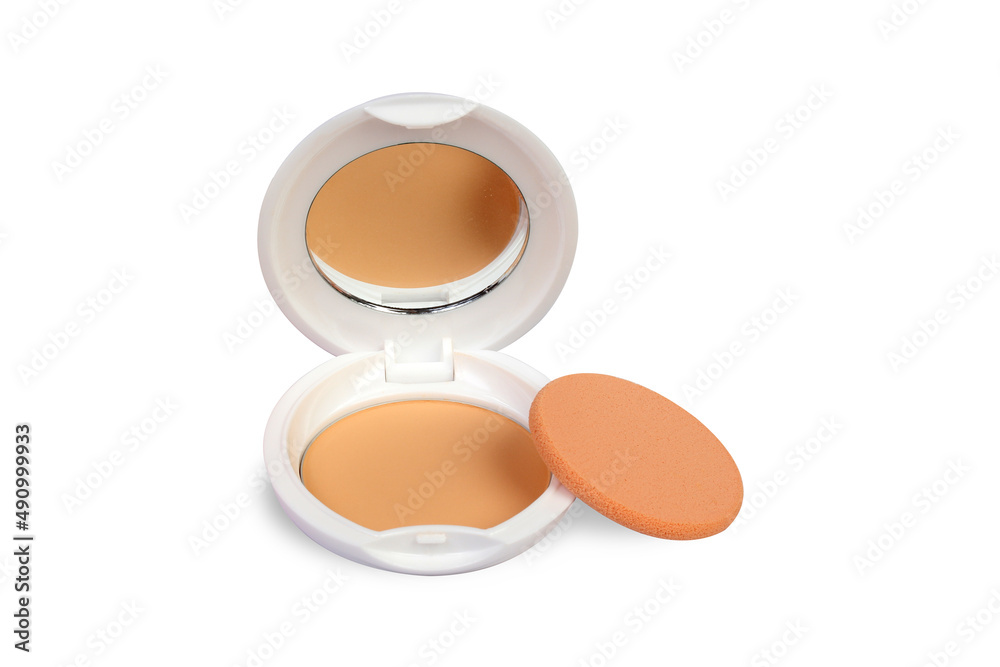 Cartridge pressed powder white background Cartridge pressed powder white background