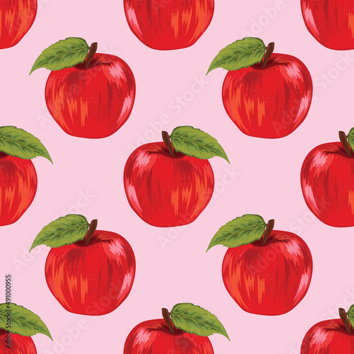 hand draw fruits seamless background pattern