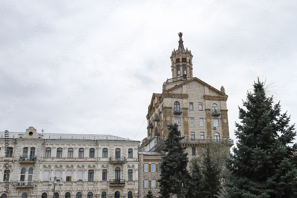 Obraz premium Independence Monument in Maidan Nezalezhnosti in Kiev, Ukraine