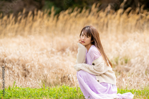 Fototapeta Naklejka Na Ścianę i Meble -  美しい日本女性