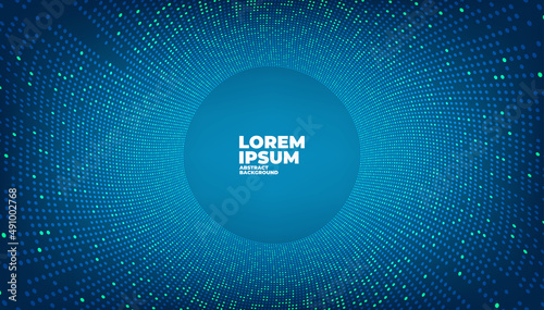 Digital technology background. Abstract tech visual for science template. Futuristic background with dots combination.