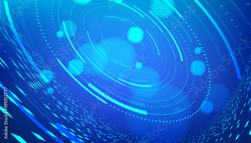 Digital technology background. Abstract tech visual for science template. Industrial artificial intelligence background.