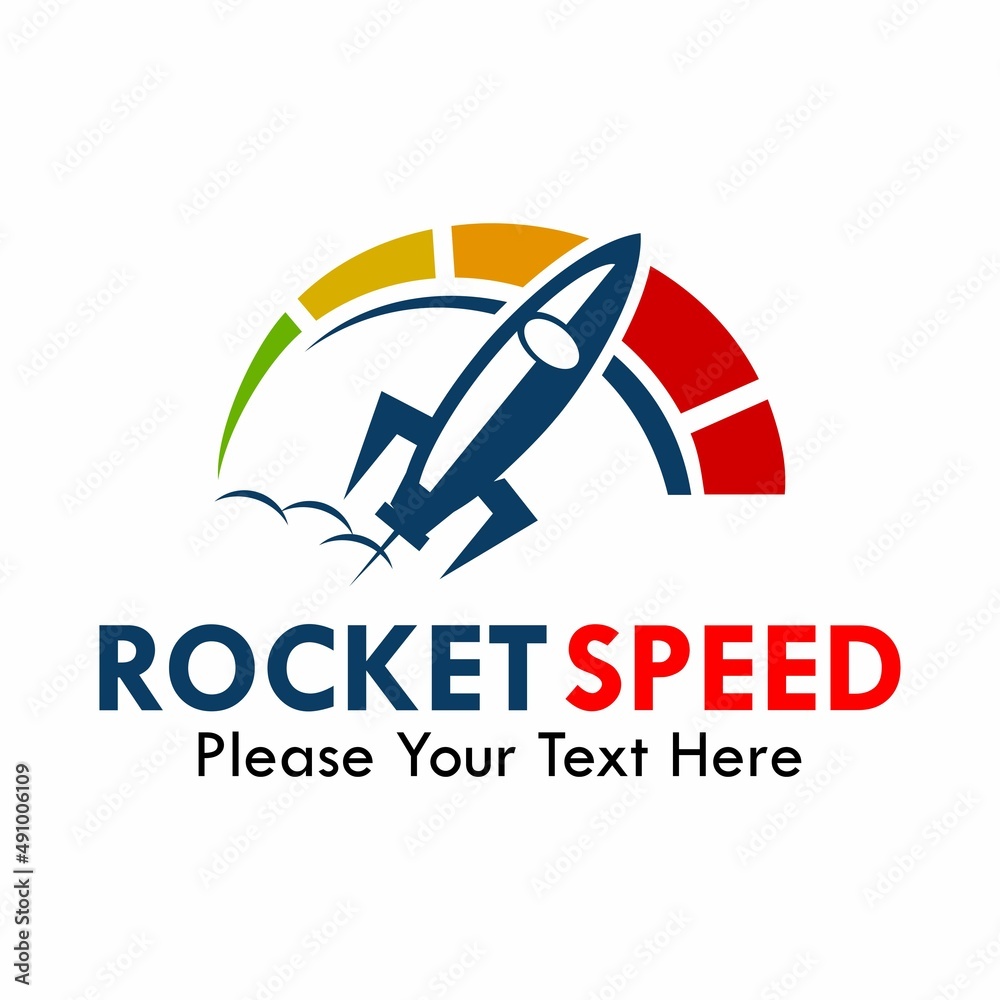 Rocket speed logo template ilustration Rocket speed logo template ilustration