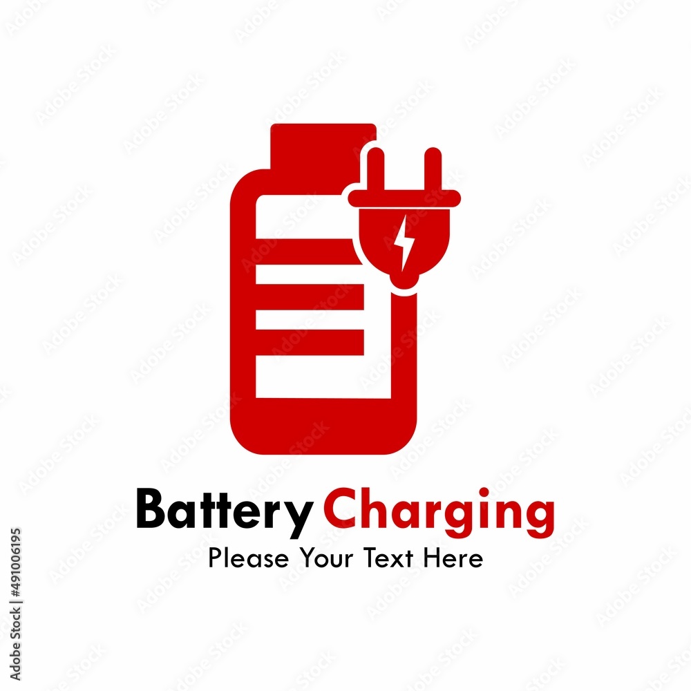 Charging battery logo template illustration Charging battery logo template illustration