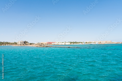 Boats in Red sea Hurghada in Egypt