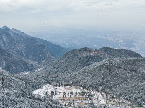 Winter snow scene in Lushan 5A Scenic Area, Jiujiang City, Jiangxi Province