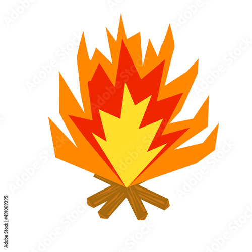 FireFire isolate on white background