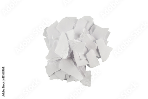 Wallpaper Mural Empty white paper pieces isolated. Torontodigital.ca