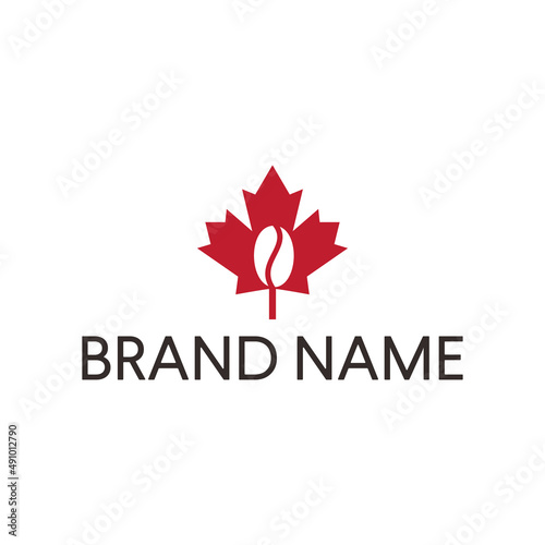Maple leaf, Canadian Symbol Coffee Beans Icon Logo Symbol icon
