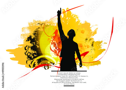 Concert Background Design - easy to edit vector illustration