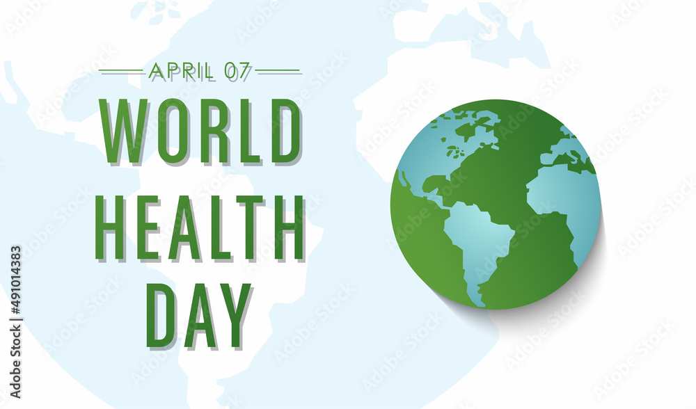 Vector illustration design Of World Health Day, a global health awareness day celebrated every year on 7th April. Vector illustration design Of World Health Day, a global health awareness day celebrated every year on 7th April.