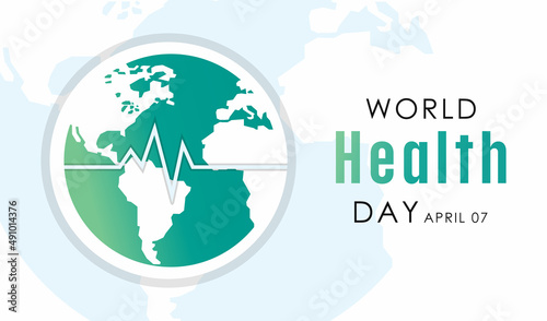 Vector illustration design Of World Health Day, a global health awareness day celebrated every year on 7th April.