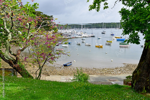 Combrit Sainte Marine; France - may 16 2021 : the port photo