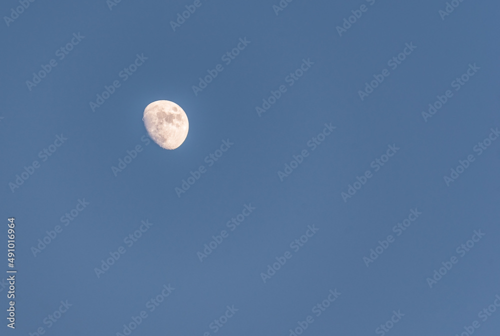 Beautiful View of the Moon from Barrafranca, Enna, Sicily, Italy, Europe Beautiful View of the Moon from Barrafranca, Enna, Sicily, Italy, Europe