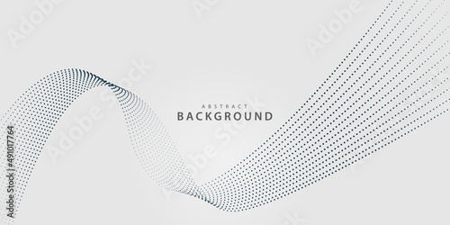 stylish wave dot abstract background