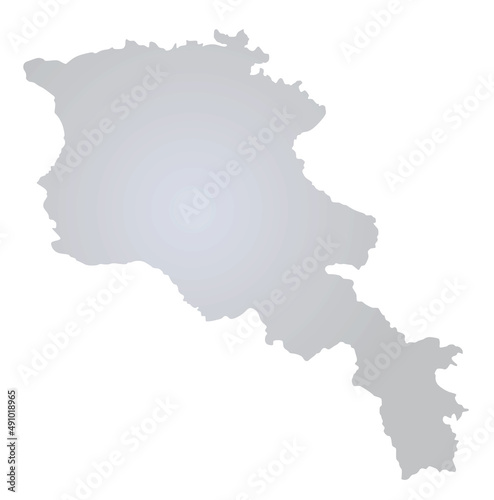 Fototapeta Naklejka Na Ścianę i Meble -  Armenia grey map. vector illustration