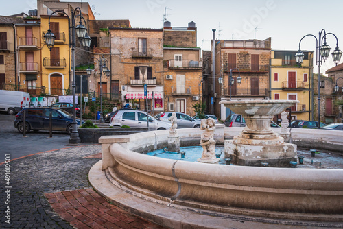 City Centre of Barrafranca, Enna, Sicily, Italy, Europe