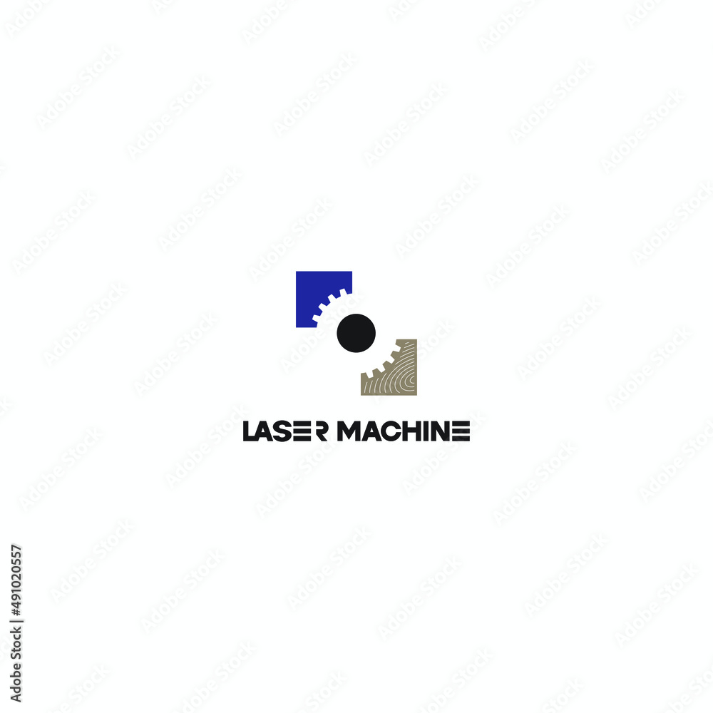 
illustration consisting of an object cut into pieces using laser cutting in the form of a symbol or logo.