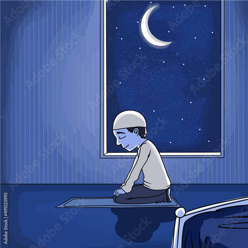 Ramadan Kareem, illustration Vector Outline, Ramazan Greeting Card Drawing, Ramadan Mubarak, ramzan Arabesque Decoration and Lamps Vector.