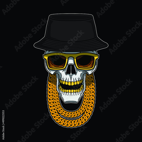 old school rapper skull