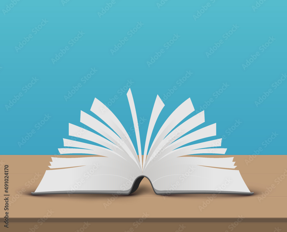Open Book Suitable For Motion Graphics Stock Vector | Adobe Stock