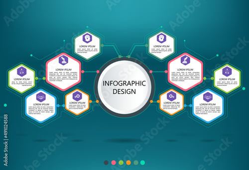 modern vector infographic With 10 Elements