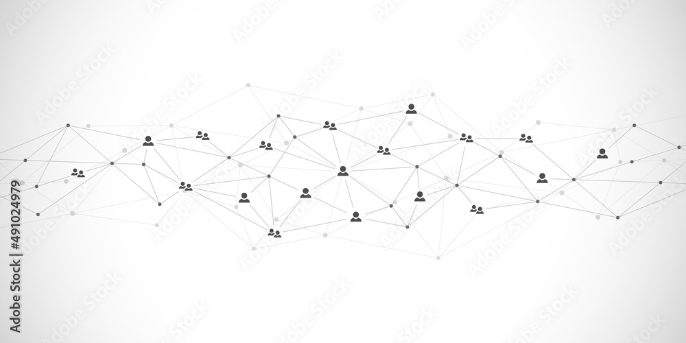 Connecting people and communication concept, social network. Vector illustration Connecting people and communication concept, social network. Vector illustration