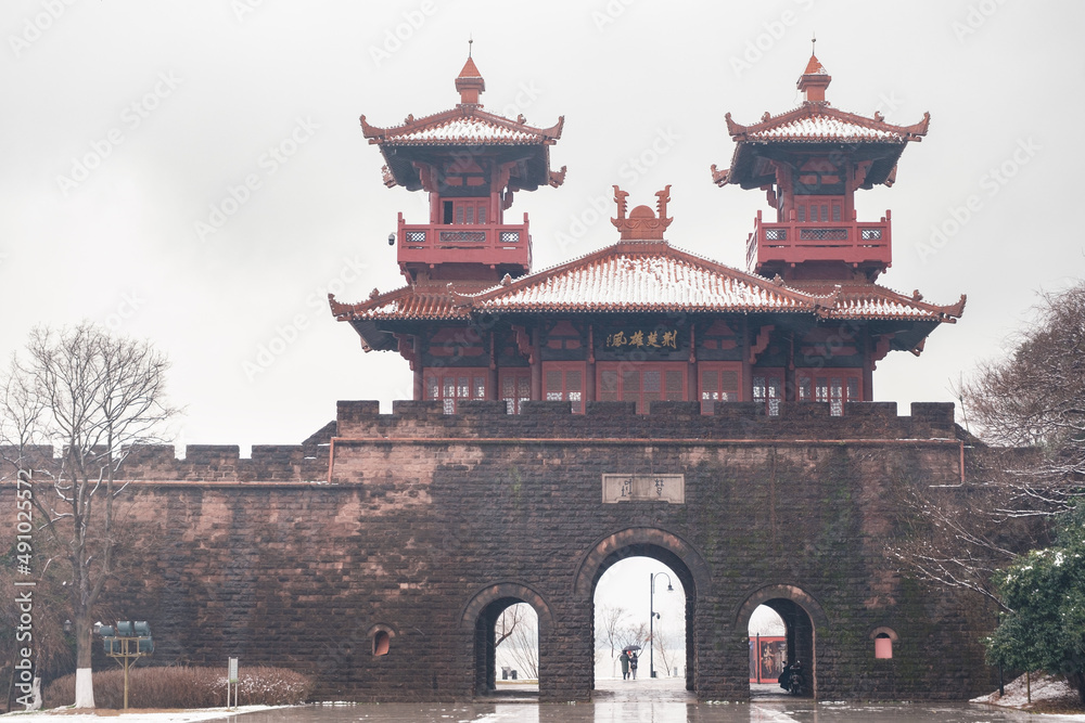 Winter snow scene in Moshan Scenic Area, East Lake, Wuhan, Hubei Winter snow scene in Moshan Scenic Area, East Lake, Wuhan, Hubei
