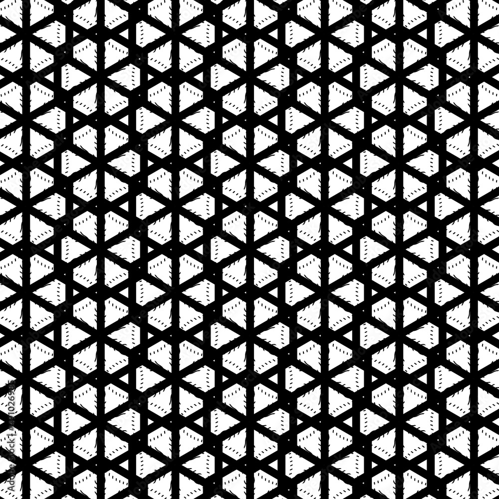 seamless pattern vector design geometric shape black and white background