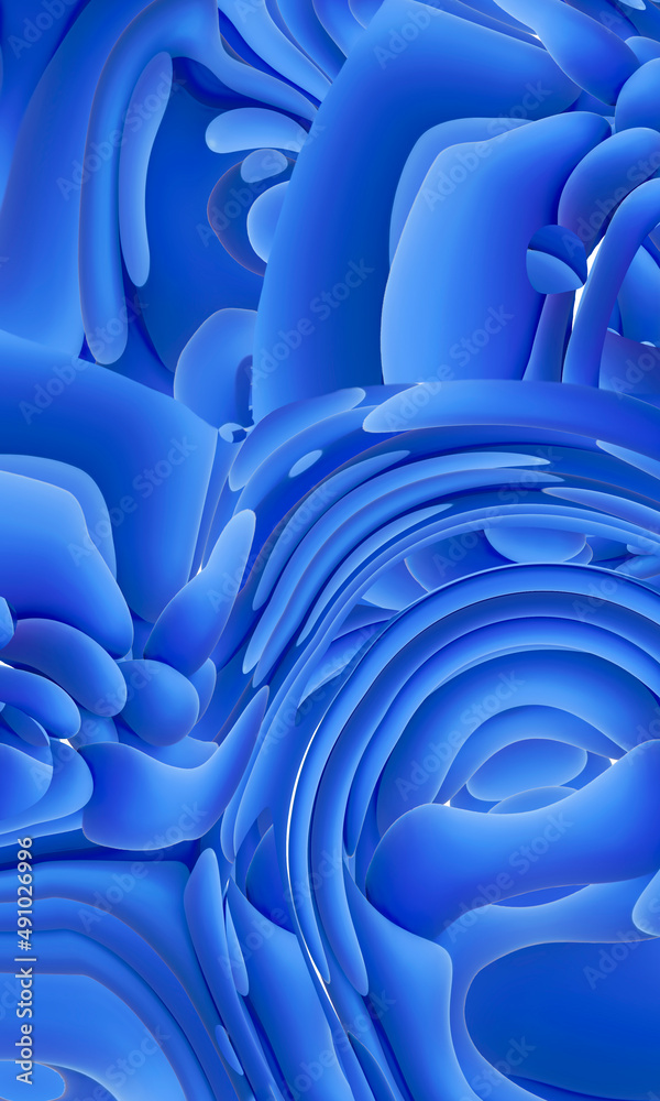Obraz premium Colorful bright abstract graphic painting design. Abstract spots, fancy lines for the background