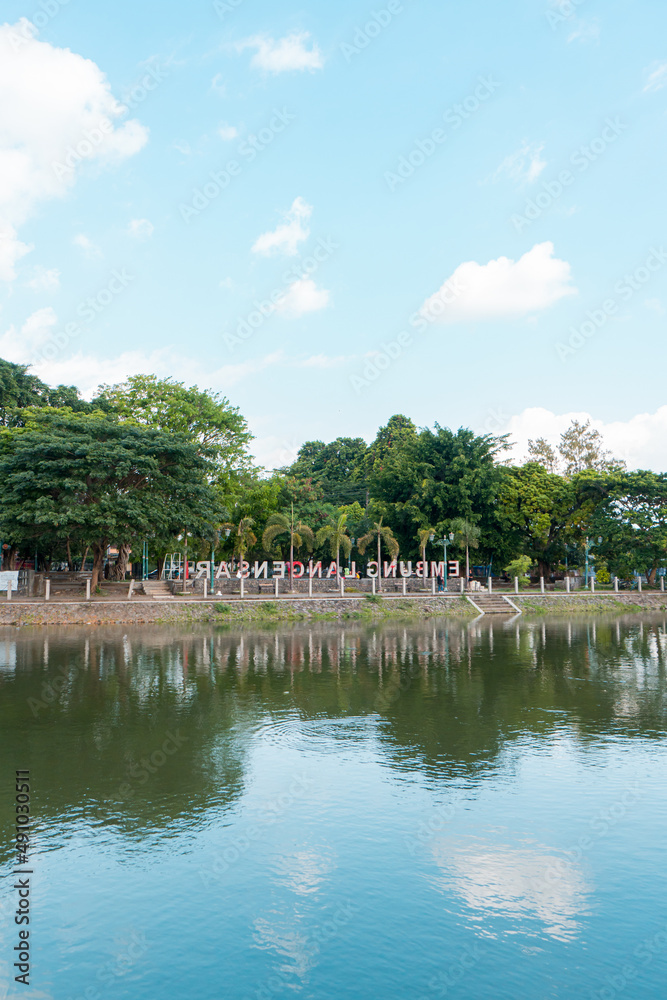 Green open space in the center of Yogyakarta that serves to absorb motor vehicle gas emissions and public creative space